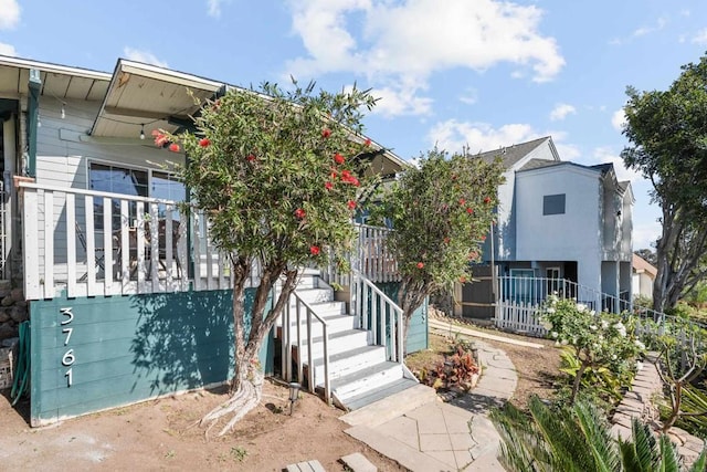 376163 Swift Ave, San Diego, CA 92104 - view of front of home featuring covered porch and stairs