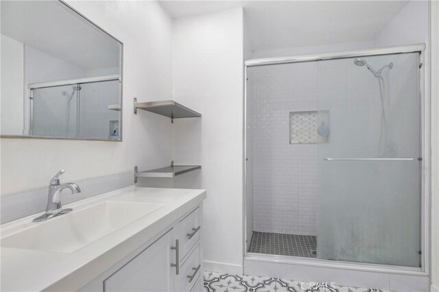 13261 Coast St, Garden Grove, CA 92844 - bathroom with vanity and a shower stall