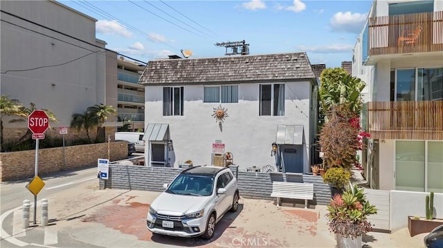 13 Lighthouse Street 13 & 15, Marina Del Rey, CA 90292 - view of front of home with mansard roof and stucco siding