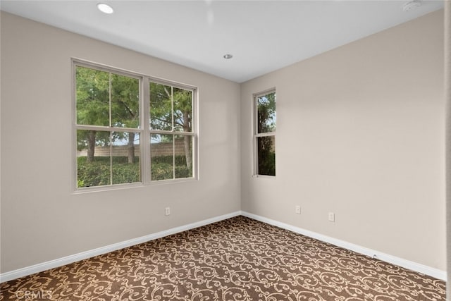 21 Deergrass, Irvine, CA 92618 - spare room with baseboards, carpet, recessed lighting, and a smoke detector