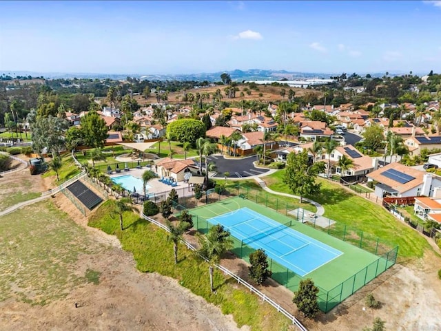drone / aerial view featuring a residential view