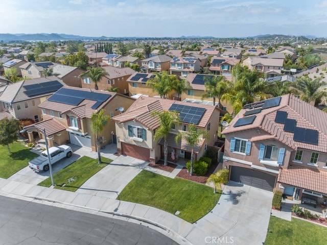 drone / aerial view featuring a residential view