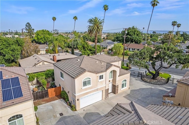 bird's eye view featuring a residential view