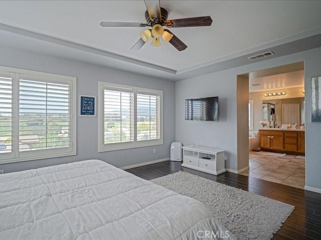 37192 Amateur Way, Beaumont, CA 92223 - bedroom featuring baseboards, visible vents, dark wood finished floors, and multiple windows