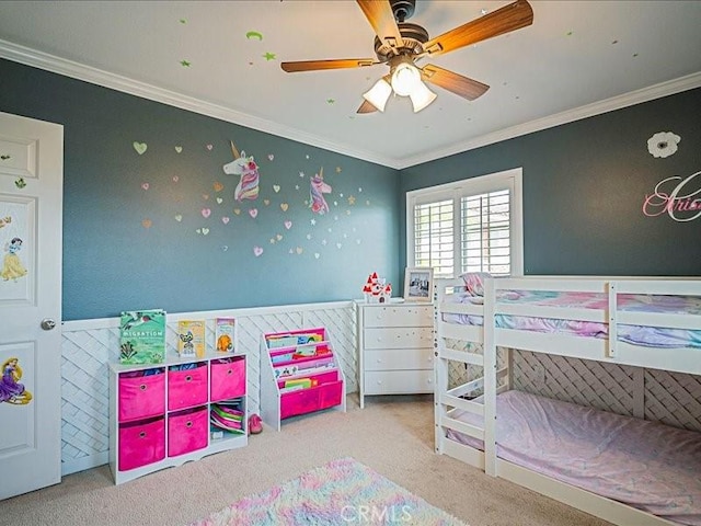 37192 Amateur Way, Beaumont, CA 92223 - carpeted bedroom featuring ceiling fan and ornamental molding