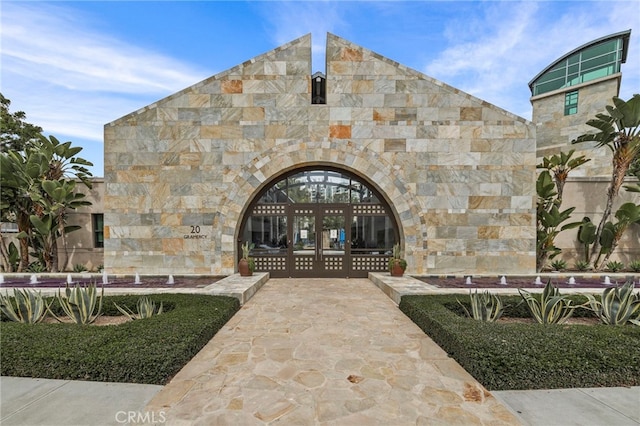3713 Rivington, Irvine, CA 92612 - view of exterior entry featuring stone siding