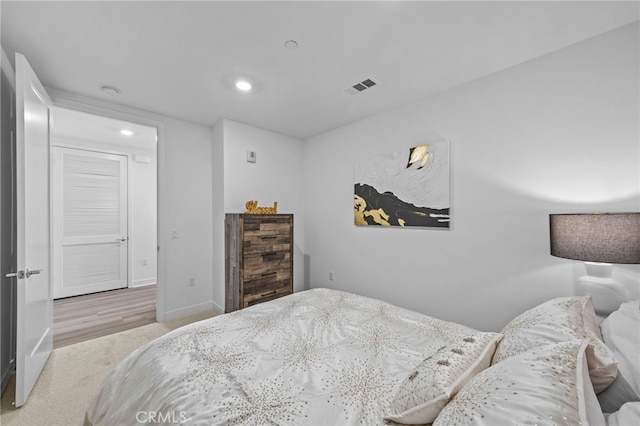 3713 Rivington, Irvine, CA 92612 - bedroom with visible vents, recessed lighting, carpet, and baseboards