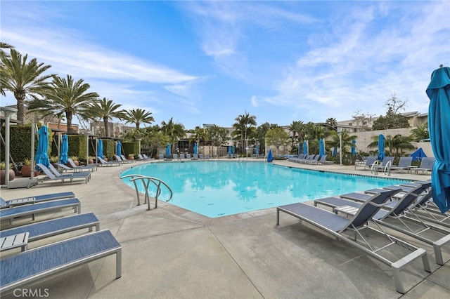 3713 Rivington, Irvine, CA 92612 - community pool with a patio area and fence