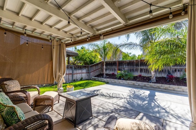 7607 Corona Valley Ave, Eastvale, CA 92880 - fenced backyard with a patio