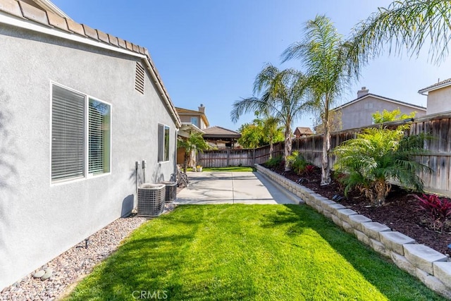 7607 Corona Valley Ave, Eastvale, CA 92880 - view of yard featuring a patio and cooling unit