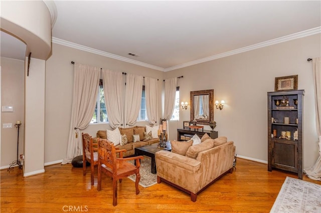 7607 Corona Valley Ave, Eastvale, CA 92880 - living area with light wood-style floors, ornamental molding, and baseboards