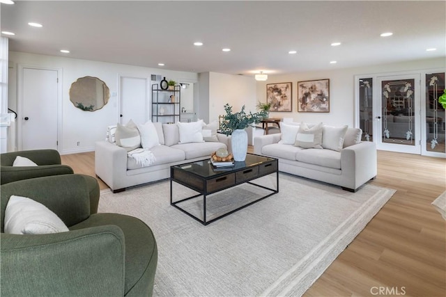 3802 E Summitridge Ln, Orange, CA 92867 - living room with recessed lighting and light wood-style flooring
