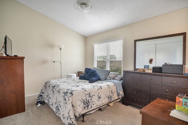 11568 Luanda St, Lakeview Terrace, CA 91342 - bedroom with light carpet, baseboards, and a textured ceiling