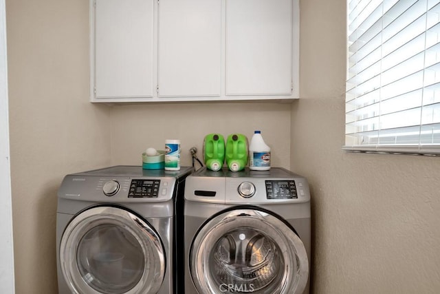 11568 Luanda St, Lakeview Terrace, CA 91342 - washroom with washer and clothes dryer and cabinet space