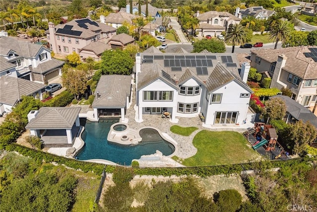 bird's eye view featuring a residential view
