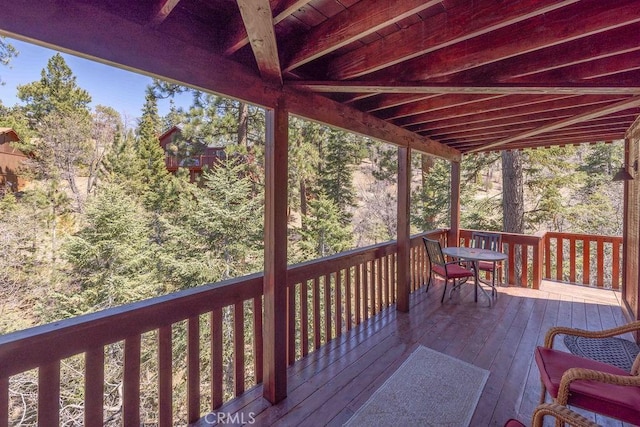 view of deck