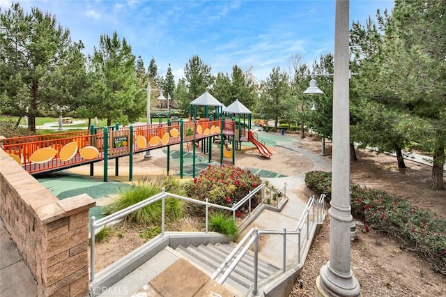 view of communal playground