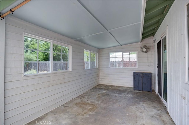 8920 Arcade Rd, Atascadero, CA 93422 - unfurnished sunroom featuring vaulted ceiling