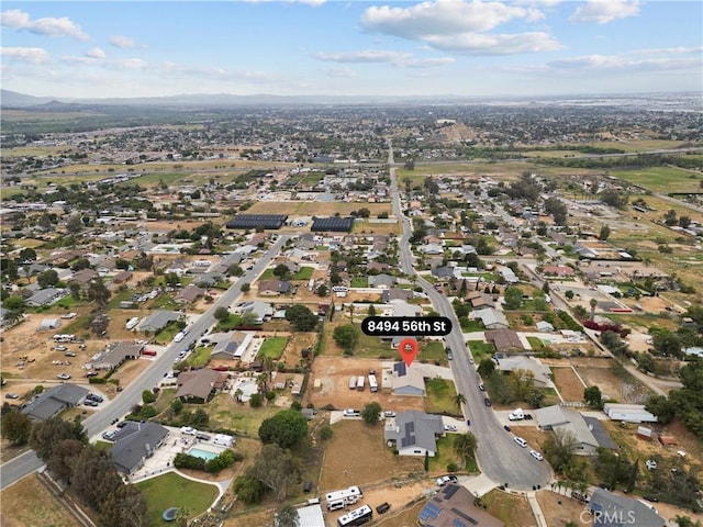 bird's eye view with a residential view