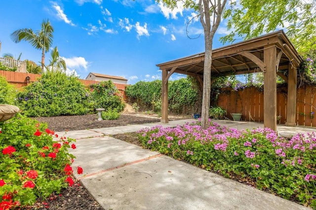 688 Via Encantada, Chula Vista, CA 91913 - fenced backyard featuring a gazebo and a patio area