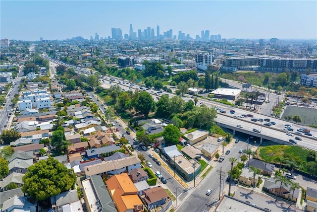 bird's eye view with a view of city