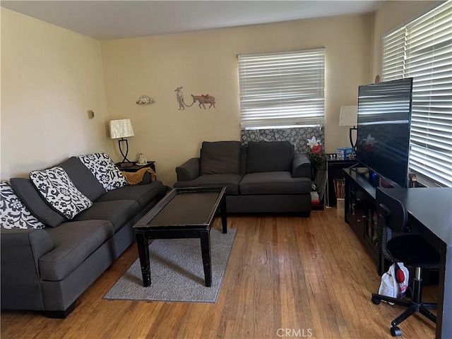 951 E 7th St, Beaumont, CA 92223 - living room featuring hardwood / wood-style floors