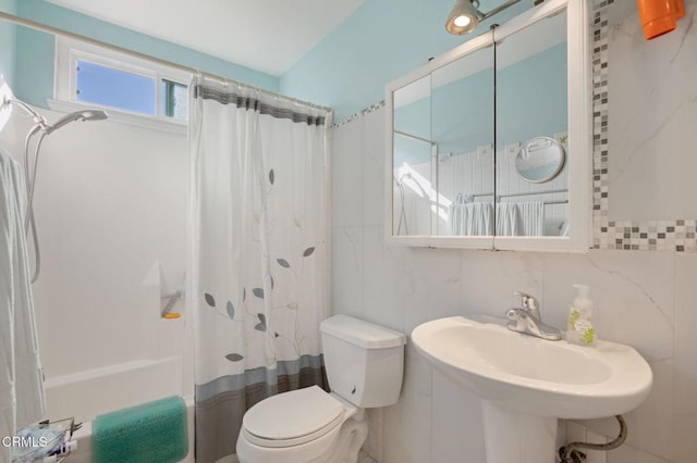 1126 Lawrence Way, Oxnard, CA 93035 - full bath with toilet, tile walls, and a sink