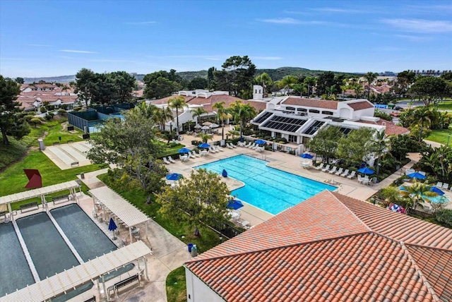 4981 Lamia Way, Oceanside, CA 92056 - community pool featuring a residential view and a patio area