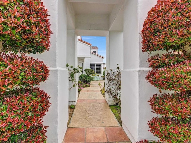 4981 Lamia Way, Oceanside, CA 92056 - doorway to property featuring stucco siding