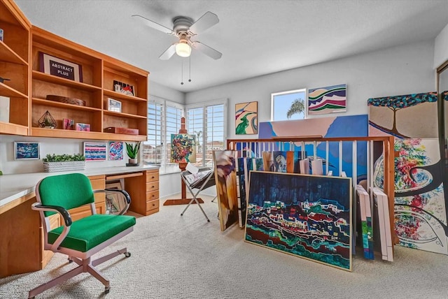 4981 Lamia Way, Oceanside, CA 92056 - carpeted bedroom featuring built in desk
