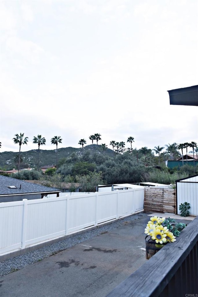 exterior space with fence