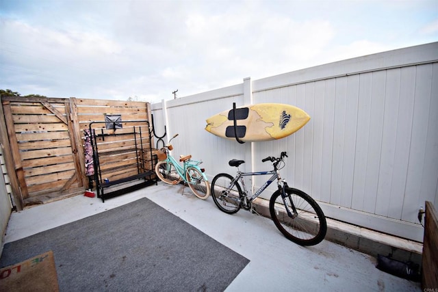 exterior space featuring fence