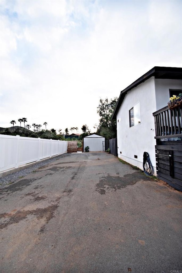 exterior space with driveway