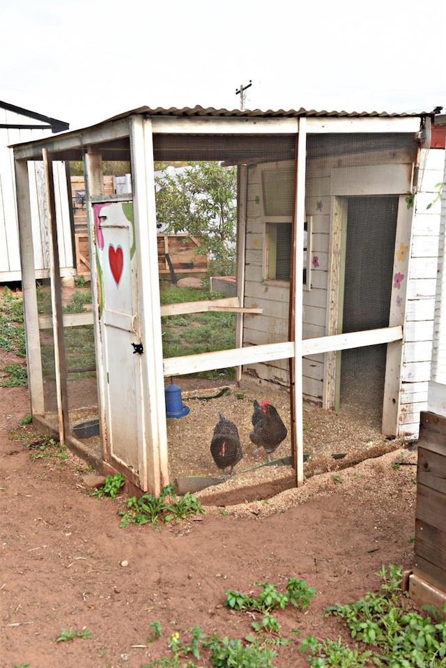 view of poultry coop