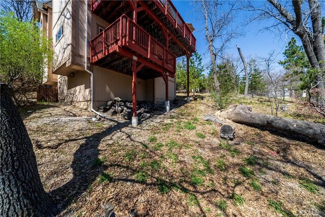 28136 N Bay Rd, Lake Arrowhead, CA 92352 - rear view of property featuring a deck