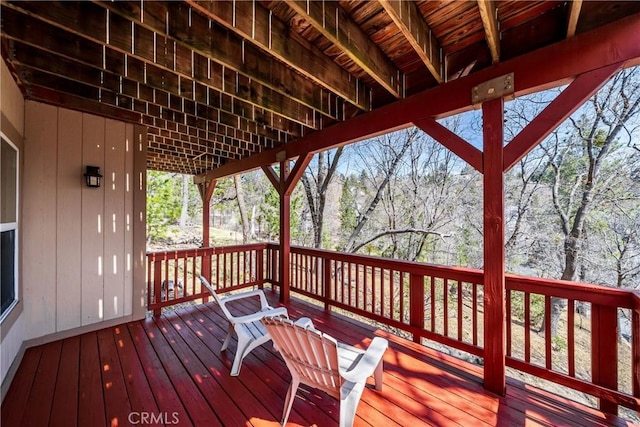 28136 N Bay Rd, Lake Arrowhead, CA 92352 - view of wooden deck