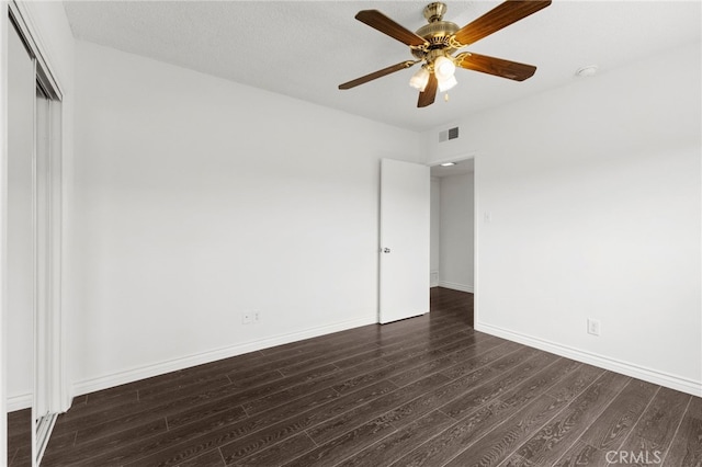 1729 S Alma St, San Pedro, CA 90731 - spare room featuring dark wood finished floors, a ceiling fan, and a smoke detector