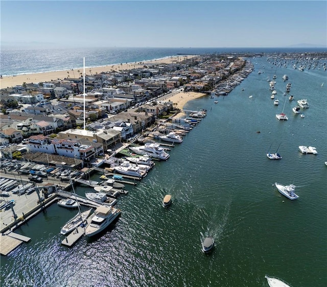 812 W Bay Ave, Newport Beach, CA 92661 - birds eye view of property with a water view