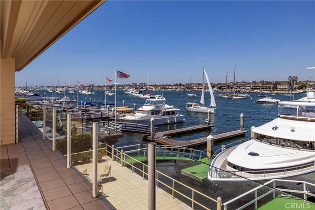 812 W Bay Ave, Newport Beach, CA 92661 - view of dock with a water view