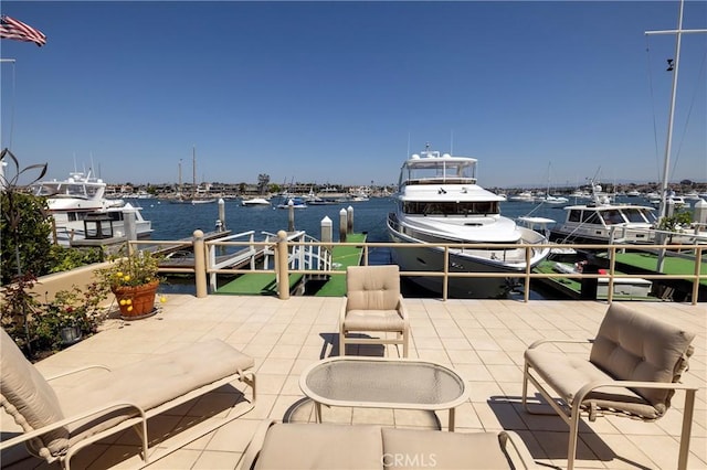 812 W Bay Ave, Newport Beach, CA 92661 - dock area featuring a water view