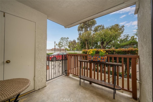 view of balcony