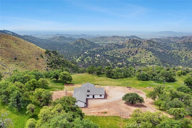 28383 Shady Oaks Rd, Clovis, CA 93619 - bird's eye view featuring a mountain view