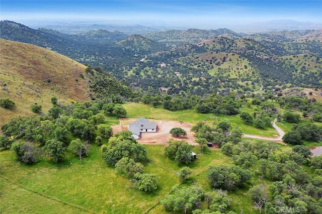 28383 Shady Oaks Rd, Clovis, CA 93619 - bird's eye view featuring a mountain view