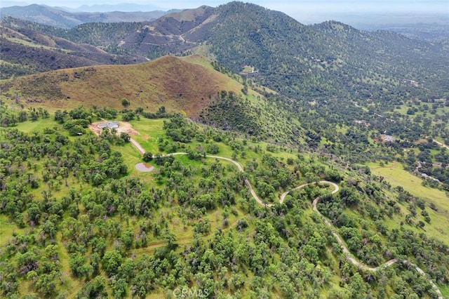 28383 Shady Oaks Rd, Clovis, CA 93619 - birds eye view of property featuring a mountain view