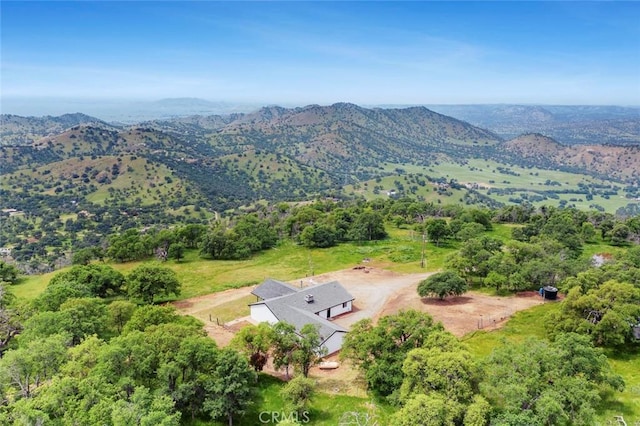 28383 Shady Oaks Rd, Clovis, CA 93619 - aerial view with a mountain view