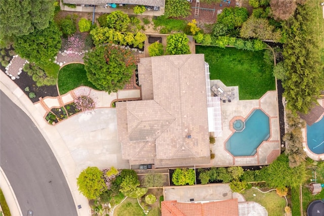 4805 Via Amante, Yorba Linda, CA 92886 - bird's eye view of a pool