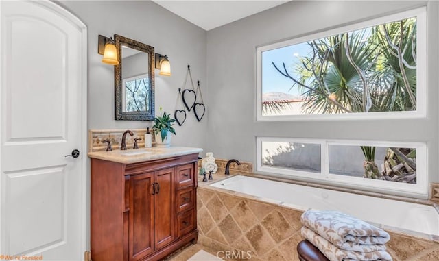 73950 22nd Ave, Desert Hot Springs, CA 92241 - full bathroom with a garden tub and vanity