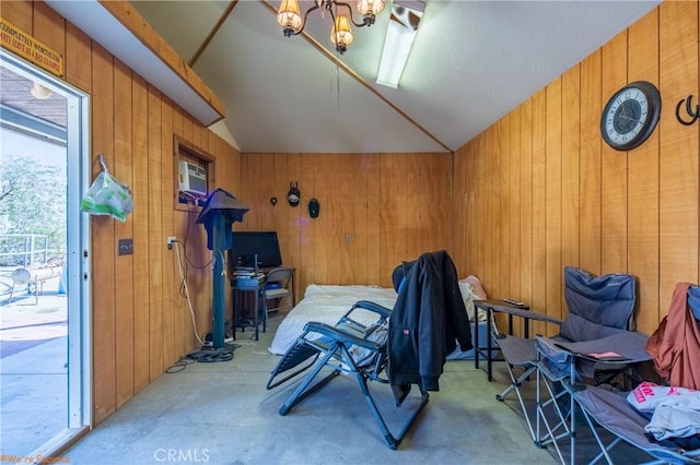 73950 22nd Ave, Desert Hot Springs, CA 92241 - interior space featuring a wall mounted air conditioner