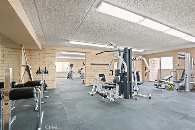 2501 W Redondo Beach Blvd Unit 238, Gardena, CA 90249 - exercise room with brick wall
