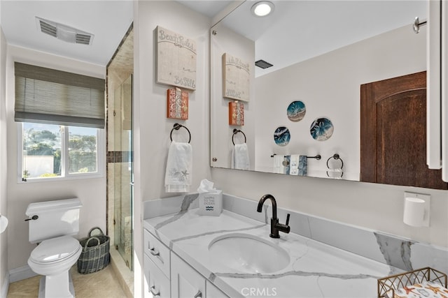 27361 Rainbow Ridge Rd, Palos Verdes Peninsula, CA 90274 - full bathroom featuring vanity, a stall shower, and toilet